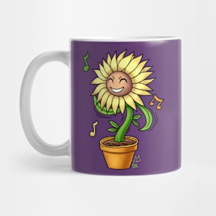 Happy Dancing Sunflower Mug